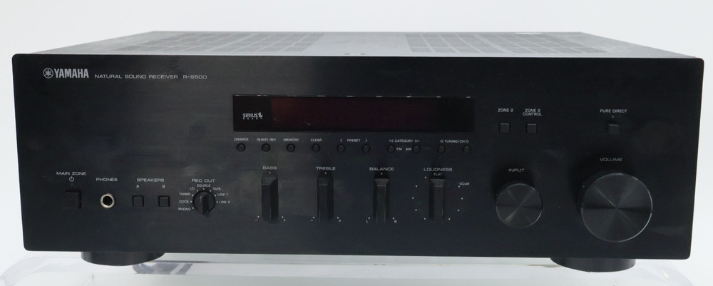 Yamaha R-S500 Natural Sound Stereo Receiver w/ Pure Direct Mode, ToP-ART Design