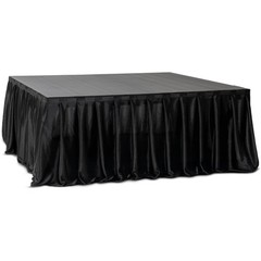 16′ X 28″ MyStage – Portable Stage Skirt Fire Resistant Satin with Adhesive -…
