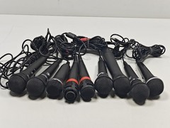 Lot of 9 Untested Microphones – Various Brands & Models, Used