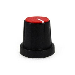 PixelGear Black D-Shaft Knob w/ Red Cap & White Indicator Line for DBX 160A