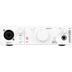 Arturia MiniFuse 1 Portable 1×2 USB Type-C Audio Interface | White