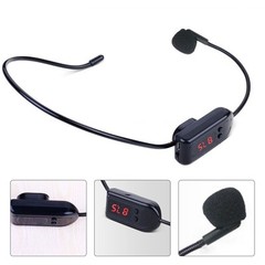 FM Wireless Microphone Headset Megaphone Radio Mic For Loudspeaker For Teaching