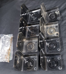 Set of 8 Genuine Used JBL Black Plastic Corners For JBL Cabaret Series & Others
