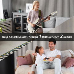 10 Pack Self-Adhesive Acoustic Panels for Soundproofing – 48″x12