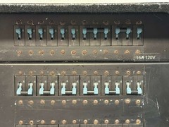 Unbranded Portable Power Distro Rack w/ 3 Ph Cam-Lock & Breakers #7056 (One)THS
