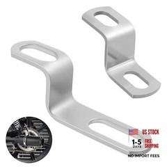 2 Pack Motorcycle Exhaust Bracket Z Shape Muffler Mounting Clamp Stand for