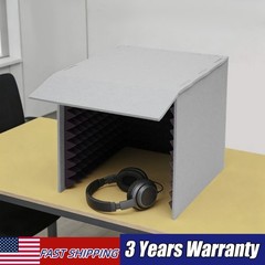 Tabletop Soundproof Cover Portable Vocal Recording Booth Sound Absorbing Shield