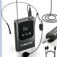 Phenyx Pro PDP-1-1B Digital UHF Single Wireless Mic System Headset Lavalier