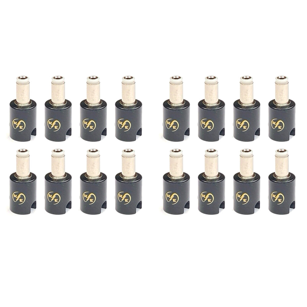 (16) Pack 2.1mm Solderless DC Power Barrel Connectors for Kurrent Electric Cable