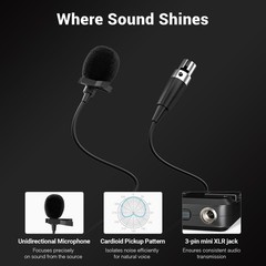 Phenyx Pro 4-Channel Wireless Microphone System, UHF Auto Scan Cordless Mic S…