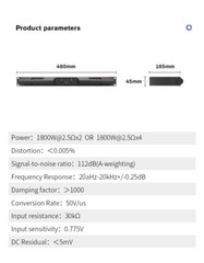 New High Power 2 Channel 1000W 1U Digital Class D Power Amplifiers Power Amp