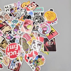 100PCS Skateboard Stickers Bomb Vinyl Laptop Luggage Decals Dope Sticker CA