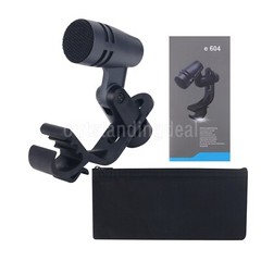 E604 Dynamic Microphone Cardioid Microphone Pickup Mic w/ Clip Arm Mount os67
