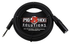 Pig Hog PX-TMXM25 1/4″ TRS to XLR Balance Adaptor Cable, 25 Feet