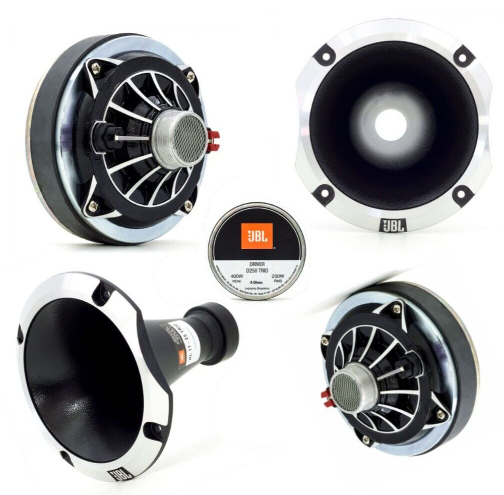 2x JBL D250-TRIO 1″ Screw Mont Phenolic Driver 400W + 2x HL11-25 Trio TRIO