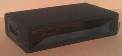 Pearson 2 space simple rack black 16″ deep