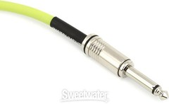 Ernie Ball P06419 Flex Straight to Straight Instrument Cable – 20-foot, Green