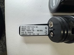 Shure UC2-UA Black Plastic Wireless HandheldDynamic MicrophoneSystem 782-806 MHZ