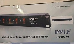 Pyle 15 Amp Power Supply Control Unit – 9 Outlet Rack Mount Power Strip with…