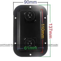 2pcs Square Speaker Box Terminal Binding Post for Speaker Parts 90x137mm