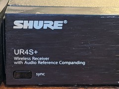 Shure UR4S+ G1 Wireless Receiver Frequency Range 470-530 MHz, With Antennas And