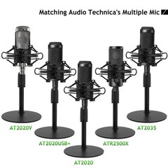 Frgyee Upgraded AT2020 Desktop Mic Stand, Adjustable Stand