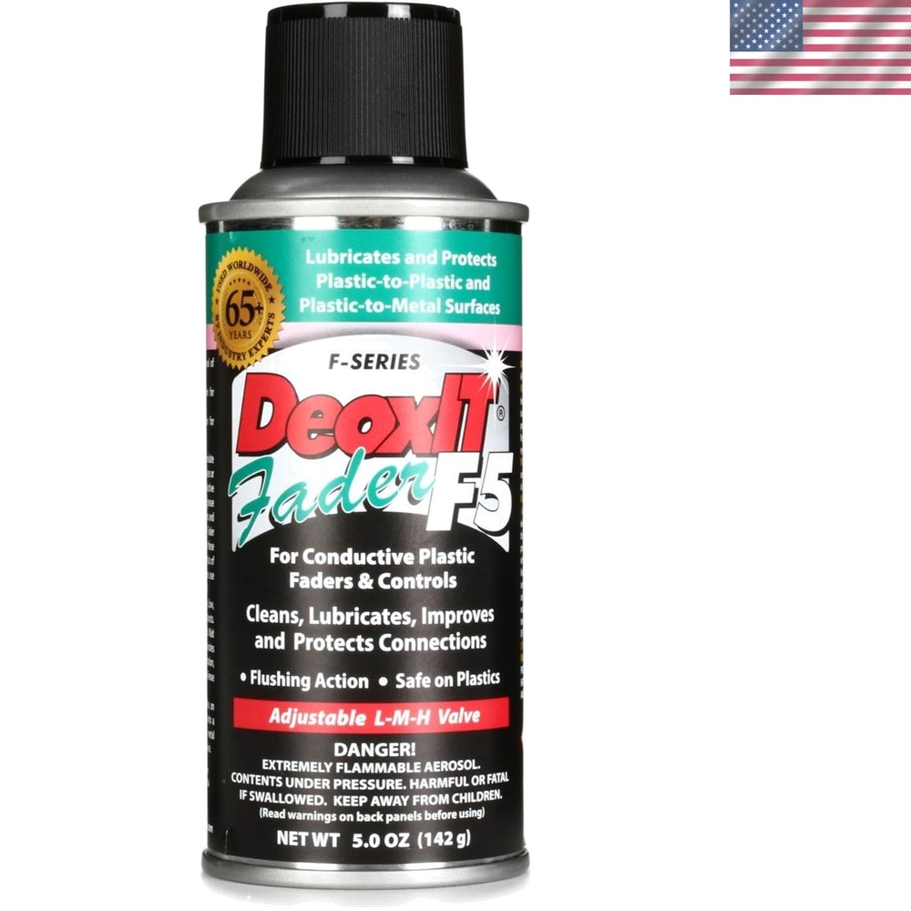 Essential Fader Maintenance – DeoxIT FaderLube 5% Spray, 5 oz Convenience