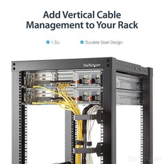StarTech 1.5U Multi-Directional Vertical 2.4 x 3.9in (6 x x 3.9in, Black