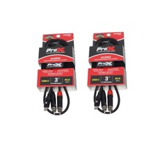 2x Pro X 3FT USB-C to Dual RCA
