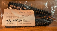 Microphone Coiled Cable 5C+ Skhield Wire 6FT 111-1047