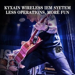 2.4GHz Wireless in Ear Monitor System, 24Bit/48K Mono Stereo Wireless IEM Sys…