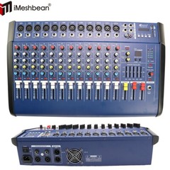 Professional Powered Mixer 12 Channel Power Mixing Amplifier Amp 16DSP USB 2000W