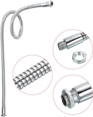 23.6″ Universal Gooseneck Hose, M10/M8 Fine Thread 8Mm Metal Bendable Hose Flexi