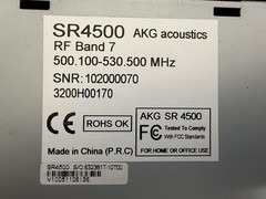 ( 2 ) AKG SR4500 Band 7, True Diversity Reference Wireless Receiver, 500-530MHz