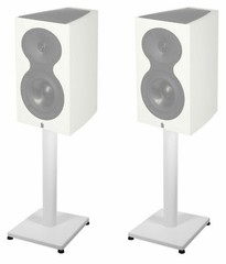(2) White 21” Steel Stands For Revel Performa3 M105 Bookshelf Speakers