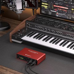 Quad-I/O | 4-In/4-Out MIDI Merge & Thru Box Metal, Red | Standalone Routing W…