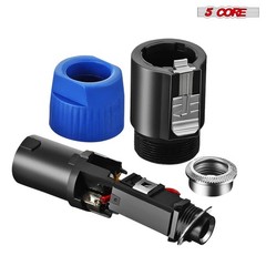 5 Core Speakon 1/4″ Female – Male Connectors Pair 4 Pole SpeakON Connector