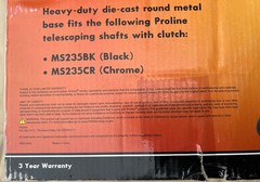 Proline MS235BK Round Base Microphone Stand Cast Metal Black New!!