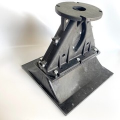 Heavy Duty 9.5×9″ Bolt -On Driver Line Array Compression Horn Industrial Plastic