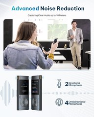 iFLYTEK Offline Voice Recorder with Playback, Secure Digital Recorder with AI…