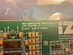 iZ Technologies Radar S-Nyquist (Super-Nyquist) AD/DA card – to 192kHZ