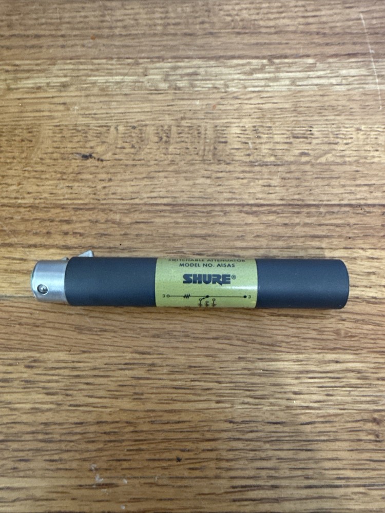 Shure A15AS Switchable In-Line Attenuator with 15, 20 or 25 dB of Selectable Mic