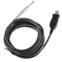 3M Guitar Bass 1/4“ USB to 6.3mm Jack Link Connection Recording Adapter Cable