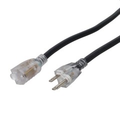 Pro X 10′ 120VAC NEMA 15 Male to 3 Outlet Female Power-Extension Cord 14 AWG