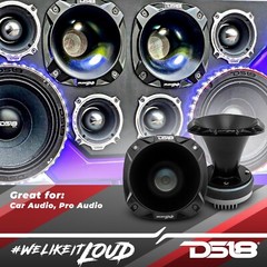 DS18 PRO-DKH1 2″ Compression Driver Horn 640W Max 8 ohm Super Tweeter Speaker