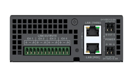 QSC Q-SYS QIO-L4o Peripheral – 4 Line Output Network Audio I/O Expander
