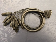 Mogami 2932 – DB25 to 8x XLR Female Analog Audio Snake Cable – 5 Feet