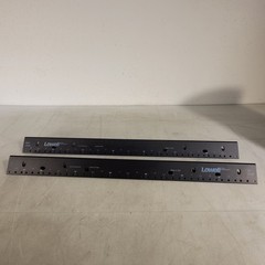 Lowell L212-24 Metal Rack Rails Pair Black Build a Rack Standard 14U