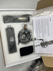 STUDIO KIT AxcessAbles SF-101KIT XLR Condenser Mic Stand Shock Mount Pop Filter