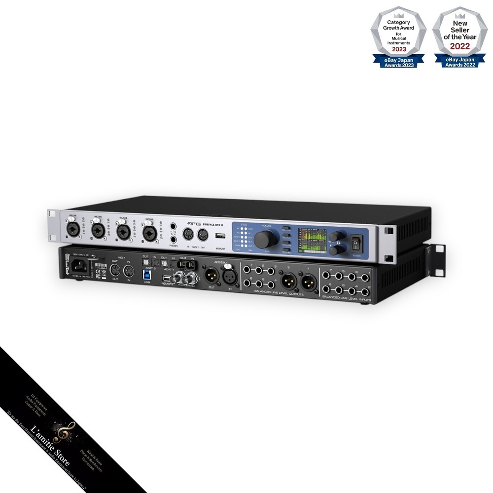 RME Fireface UFX III 188-Channel Audio Interface Recorder USB3.0 High-end JP New